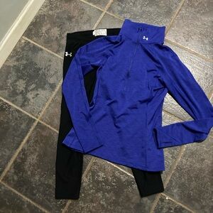 Under Armour Cold-gear Athletic Leggings Outfit  Size S